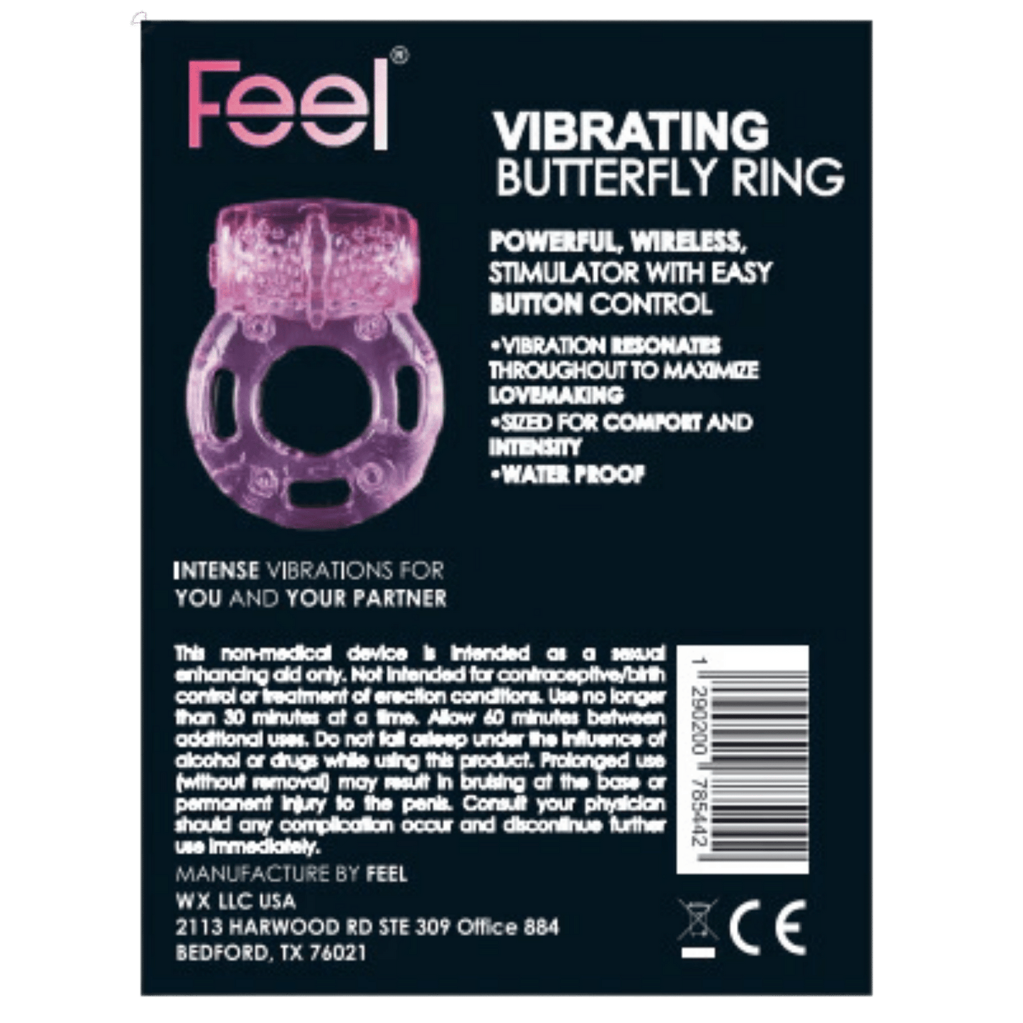 Feel Butterfly Ring - powerful, wireless with easy button control - wellkart