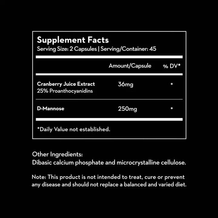 VERSUS D-Mannose & Cranberry 90 Capsules SkinStash