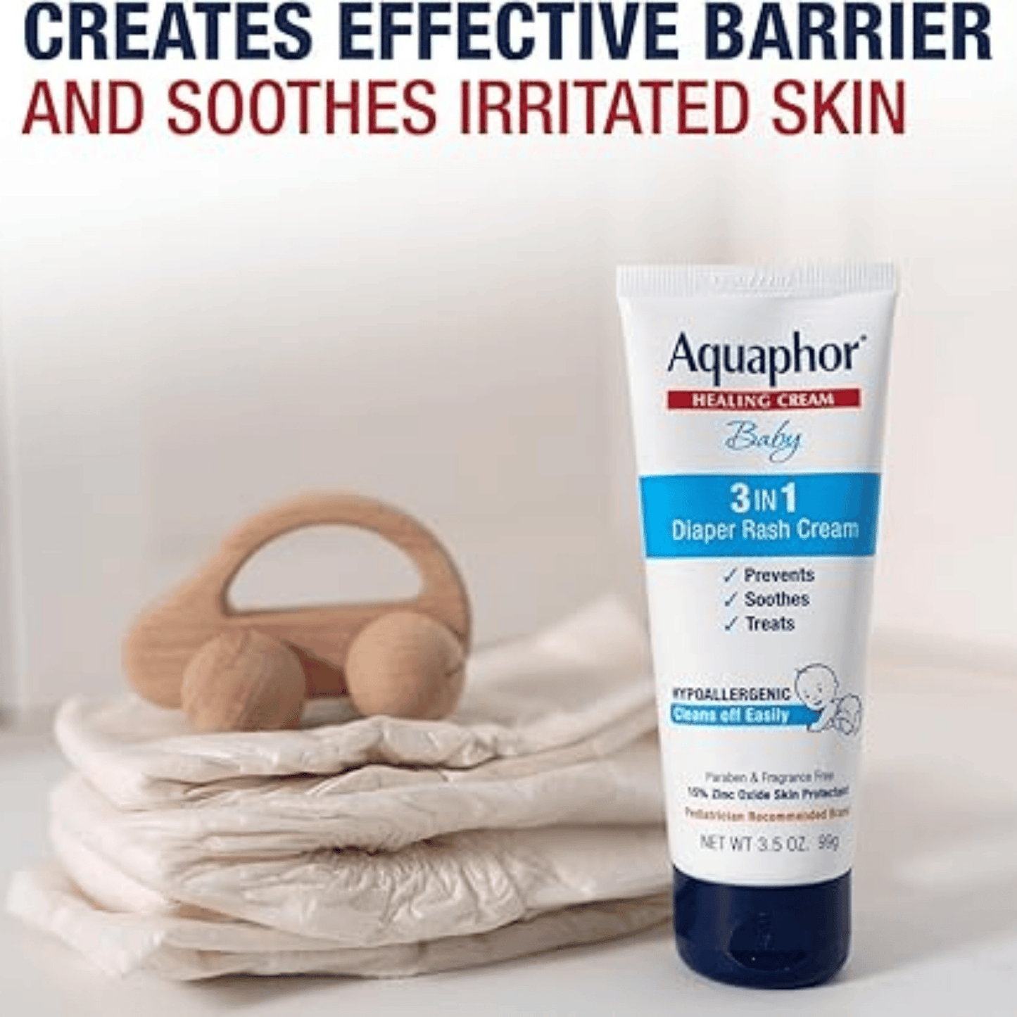 Aquaphor Healing Baby 3 in 1 Diaper Rash Cream (99g) SkinStash