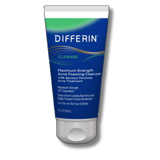 Differin 10% Benzoyl Peroxide Acne Foaming Cleanser (148ml) SkinStash