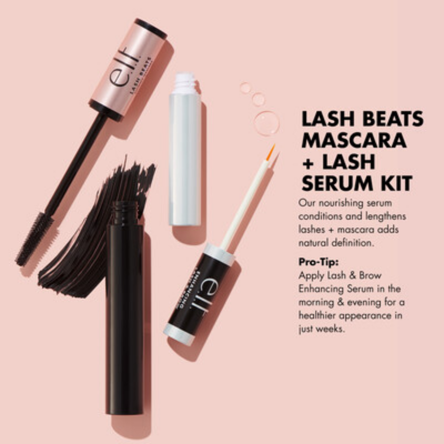 E.L.F Lash Beat Defining & Lengthening Mascara Narrow Flexible Brush (9.2g) - wellkart