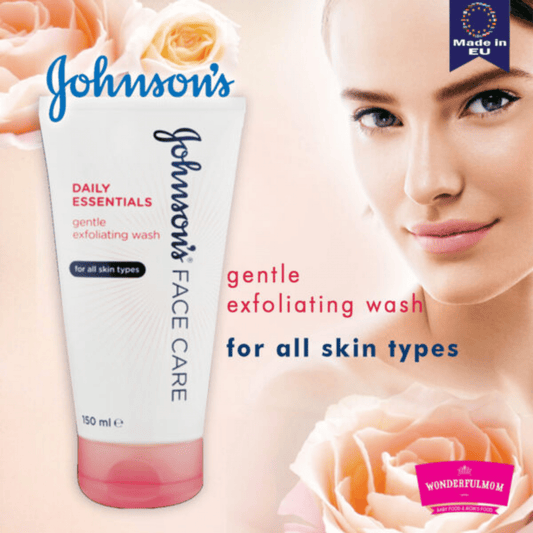 Johnson's Face Care Gentle Exfoliating Wash For All Skins Types (150ml) - wellkart