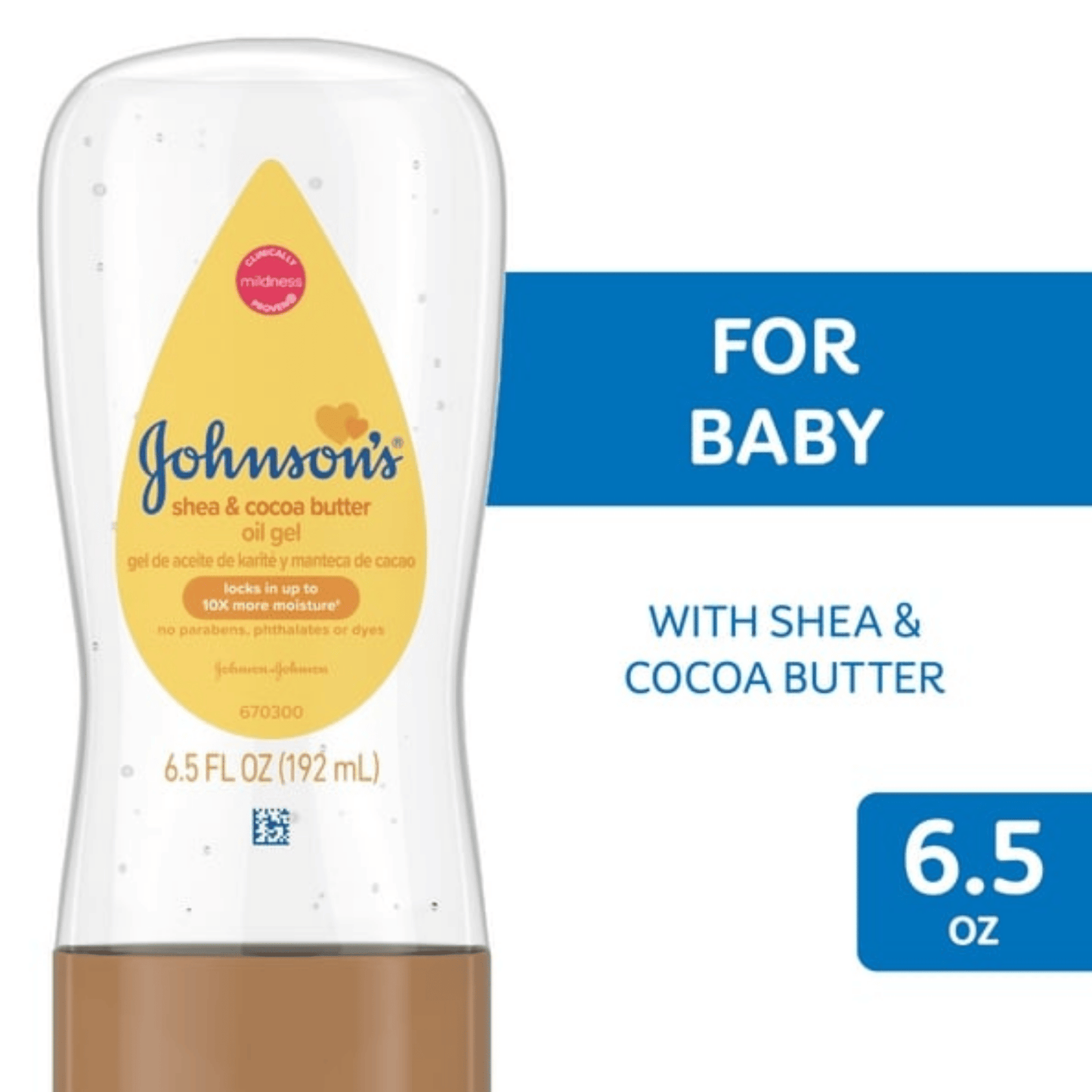 Johnson's Shea & Cocoa Butter Oil Gel (192 ml) SkinStash