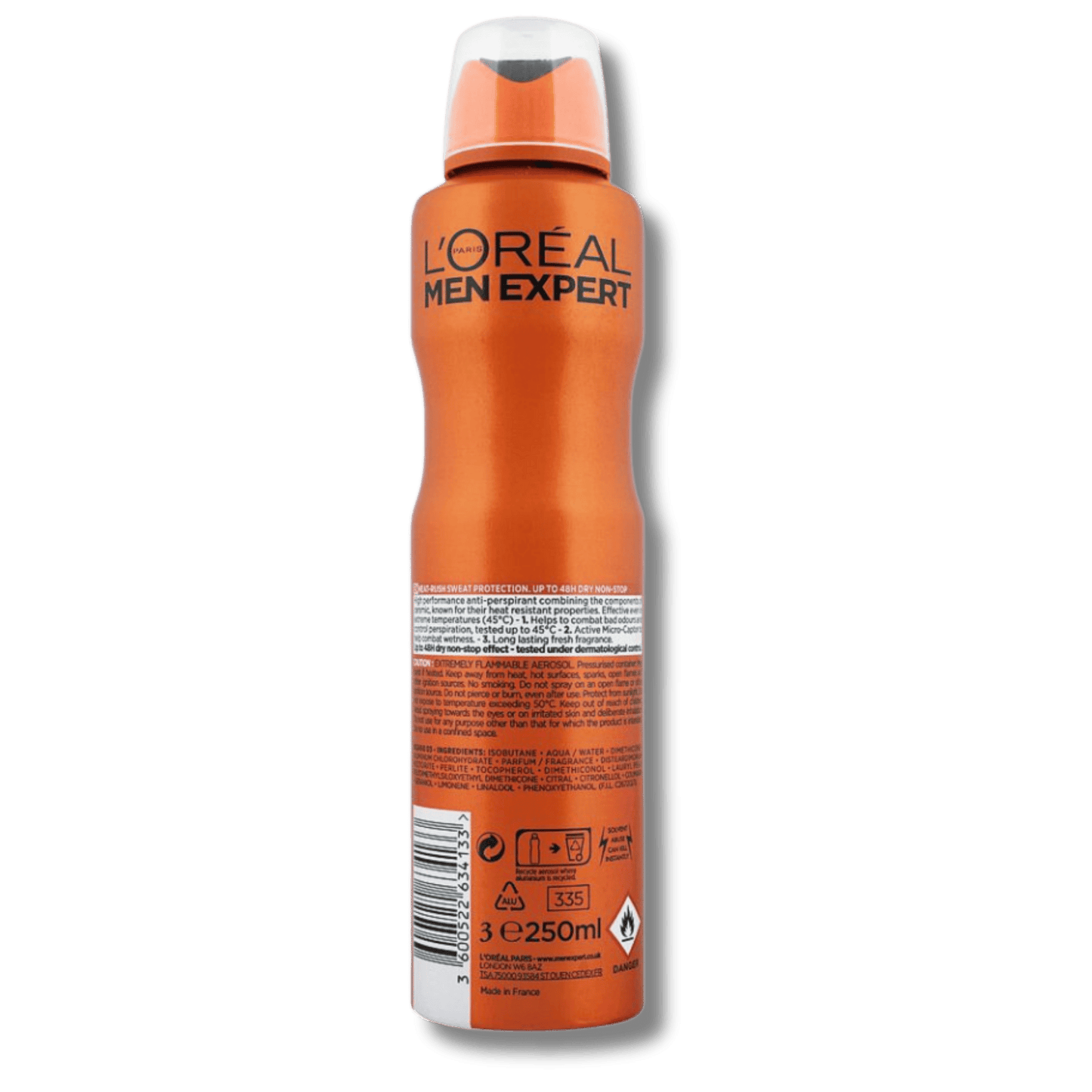 L'Oreal Men Expert 48H Thermic Resist Anti Perspirant Deodorant (250ml) SkinStash