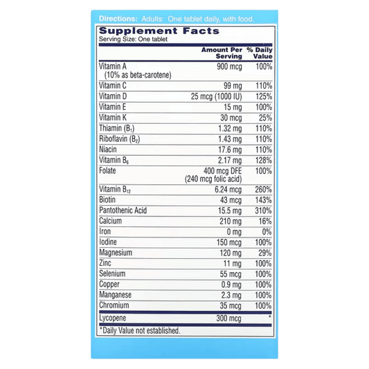 One a Day Men's Health Formula Multivitamin Multimineral Tablets 100 Tabs SkinStash