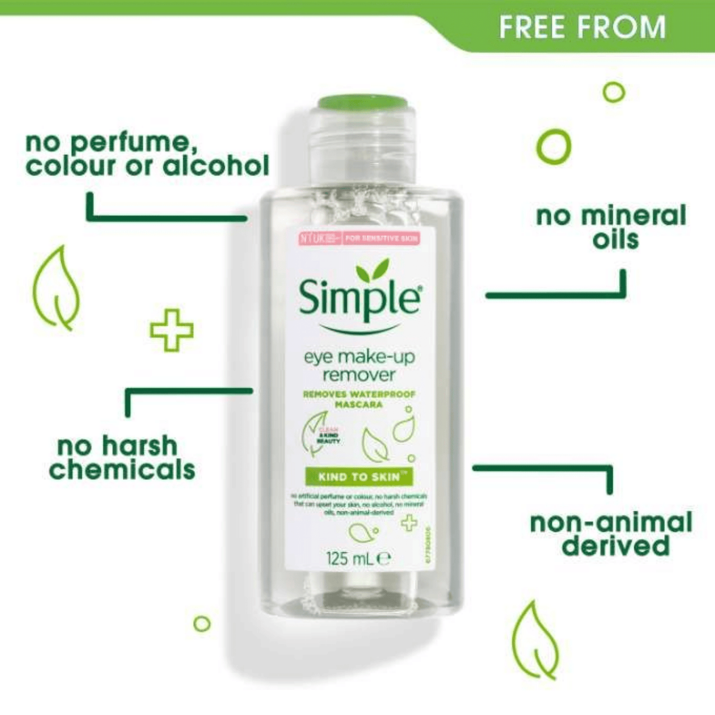 Simple Serum Infused Eye Make-Up Remover (125ml) - wellkart
