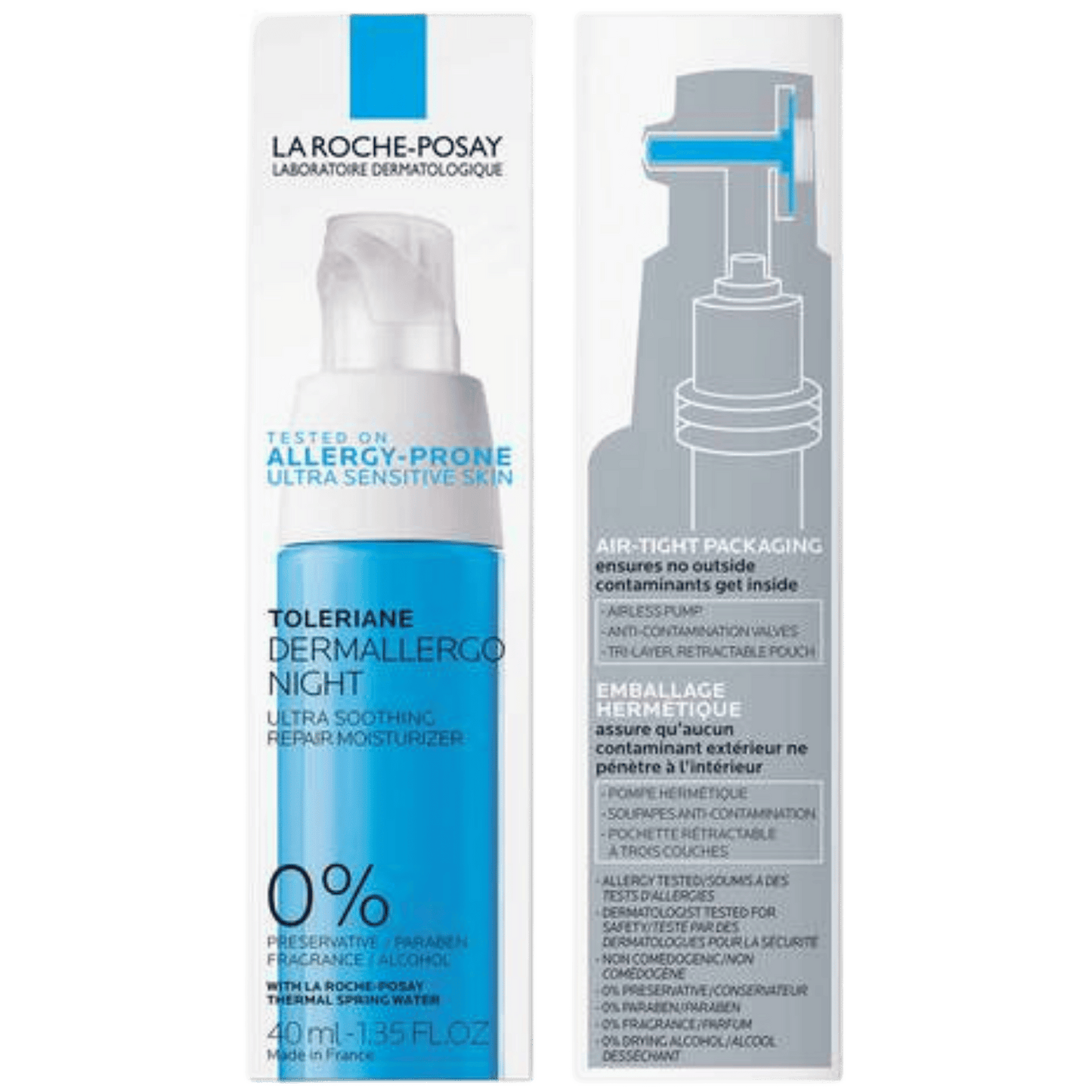 La Roche Posay Toleriane Dermallegro Night Moisturizing Cream (40ml) SkinStash