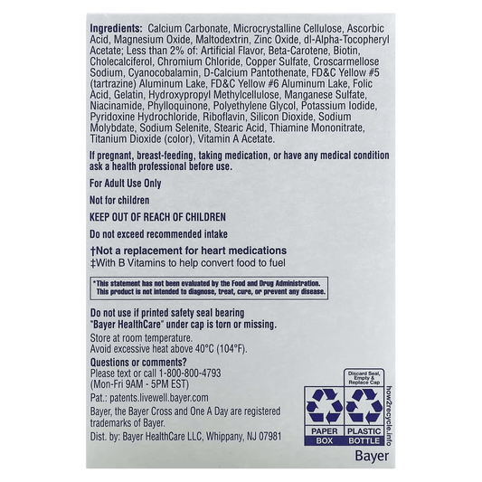 One A Day Women's 50+ Multivitamin, 65 Ct SkinStash