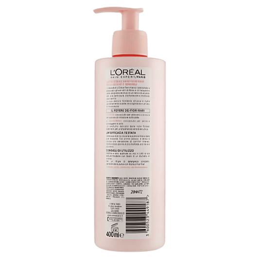 L'OREAL Delicate Flowers Cleansing Milk (For Dry & Sensitive Skin) 400ml SkinStash