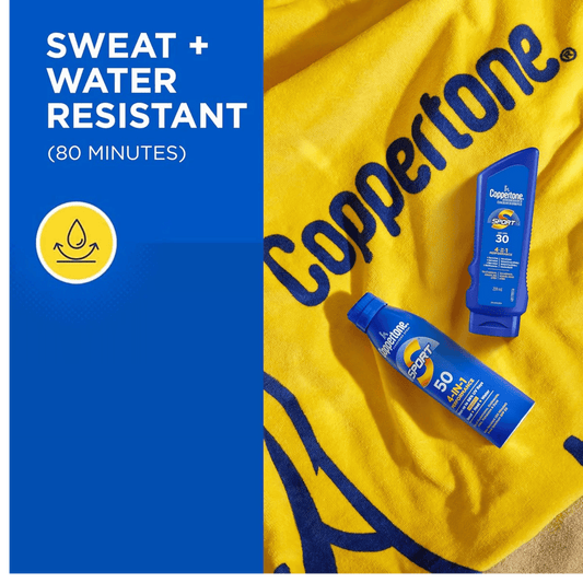 Coppertone 4 in 1 Sport Sunscreen Spray Water Resistant (156g) SkinStash