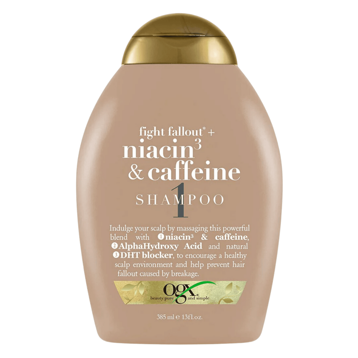 OGX Fight Fallout + Niacin3 & Caffeine Shampoo (385ml) SkinStash