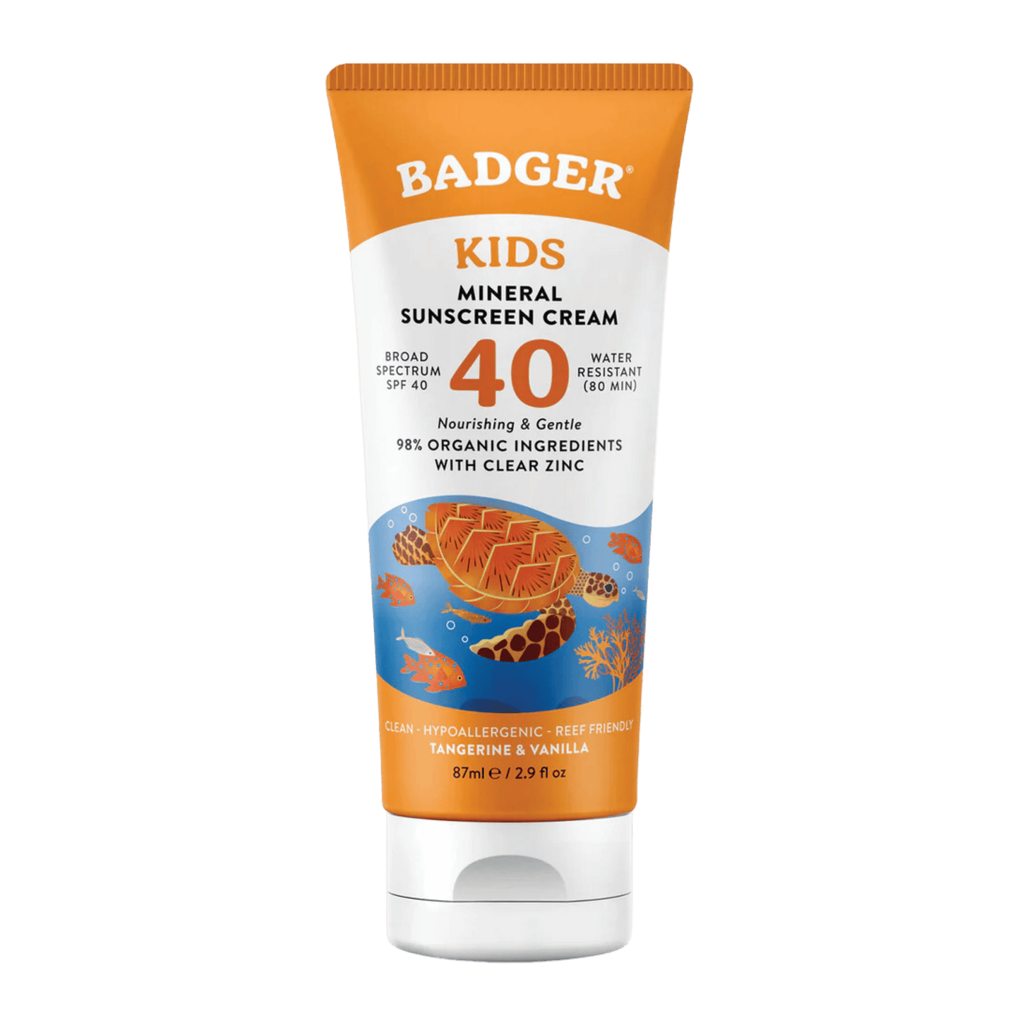 Badger Kids Mineral Sunscreen Cream SPF 40 (87 ml) SkinStash