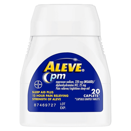 Aleve PM Pain Reliever Nighttime Sleep-Aid Caplets, 20 SkinStash