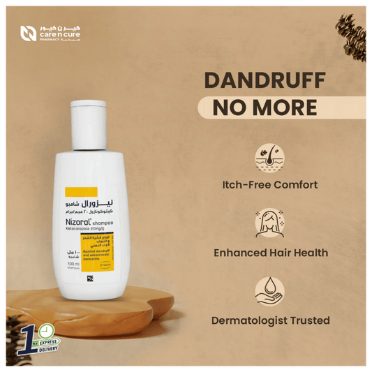 Nizoral Shampoo Against Dandruff And Seborrhoeic Dermatitis (100ml) SkinStash