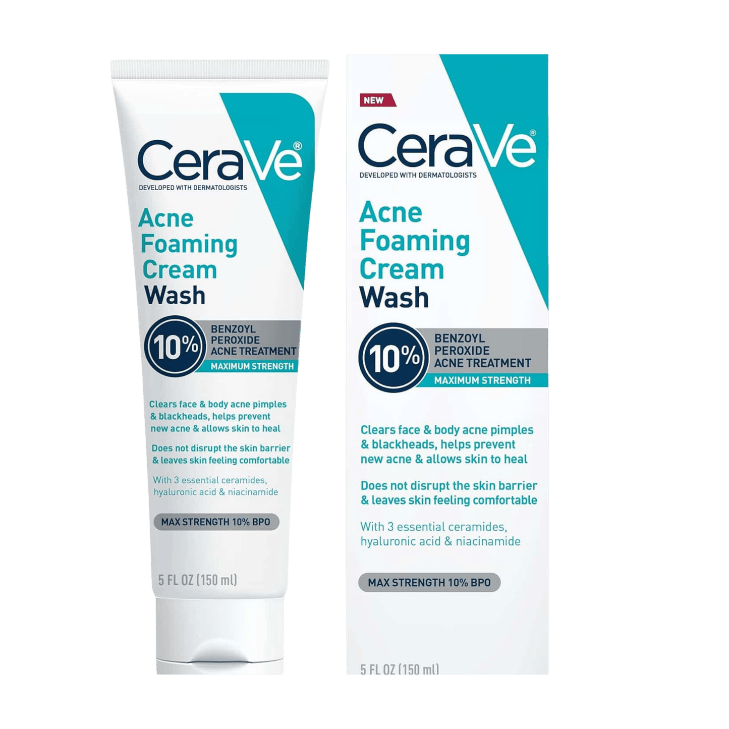 CeraVe Acne Foaming Cream Wash 10% SkinStash