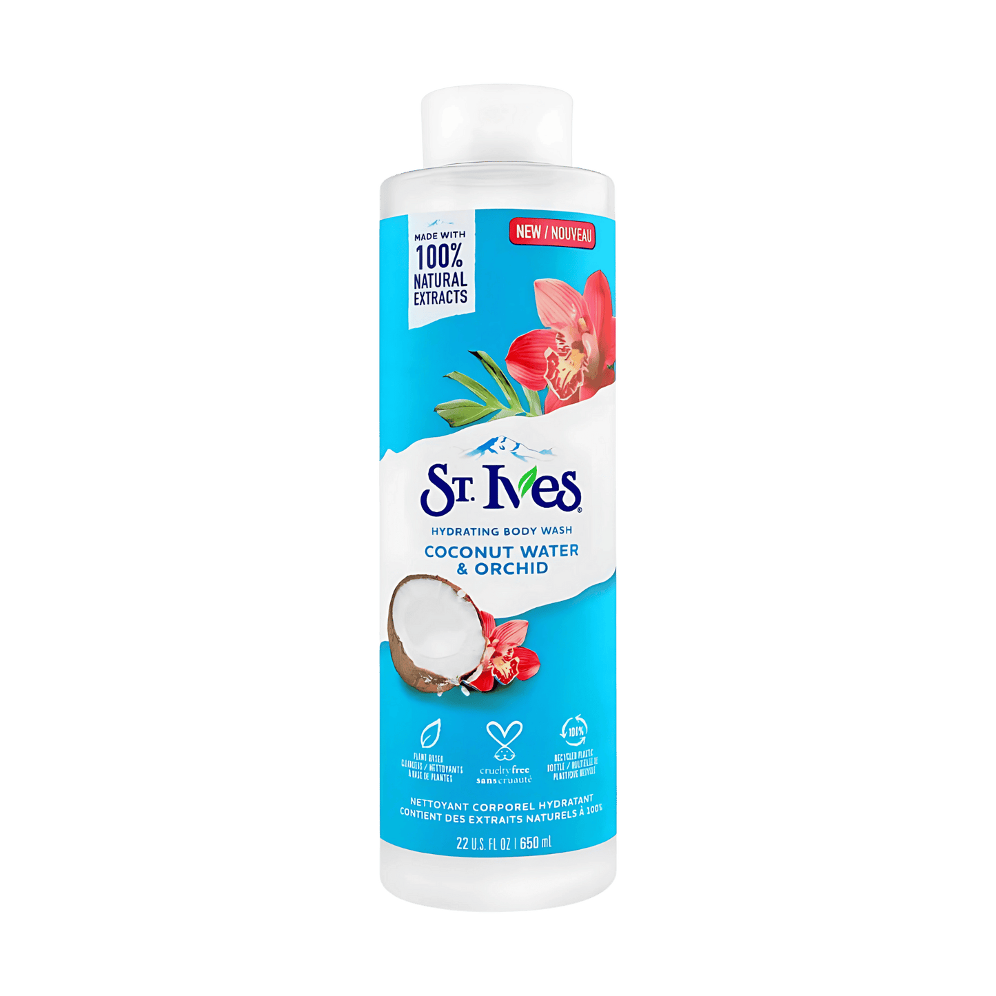 St. Ives,Hydrating Body Wash Coconut Water & Orchid SkinStash