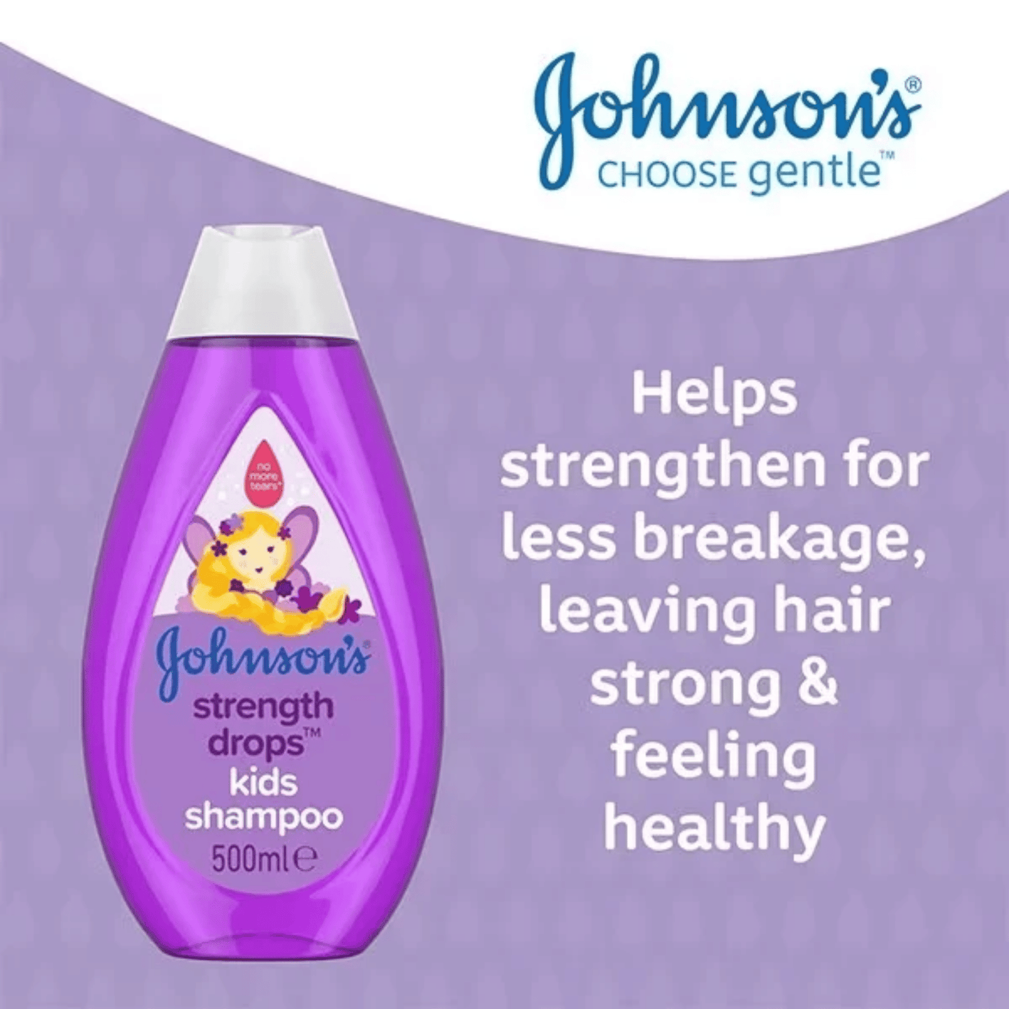 Johnson's Strength Drops Kids Shampoo, (500ml) SkinStash
