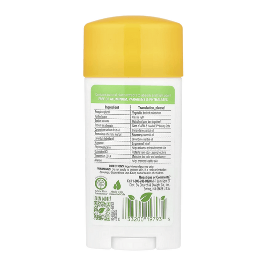 Arm & Hammer Essentials Deodorant Rosemary Lavender (71g) SkinStash