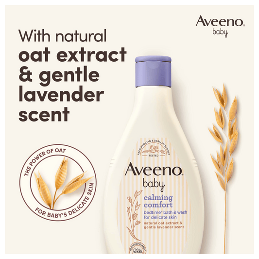 Aveeno Baby Calming Comfort Bedtime Bath & Wash (250ml) SkinStash