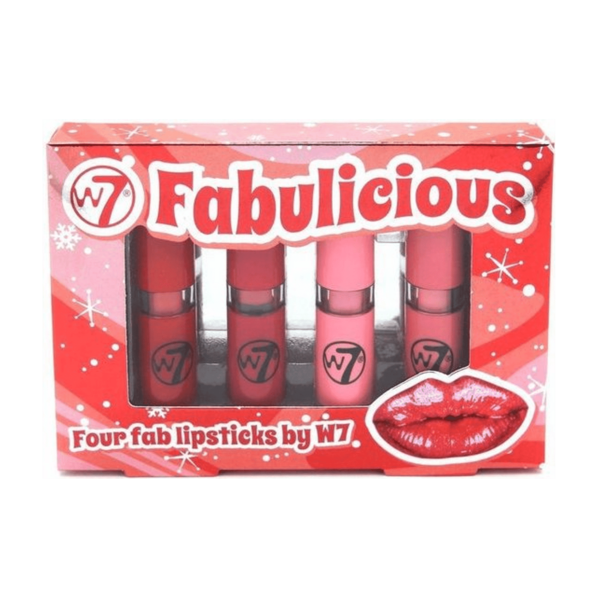 w7 Fabulicious Four Fab Lipsticks (.14 fl each) - wellkart