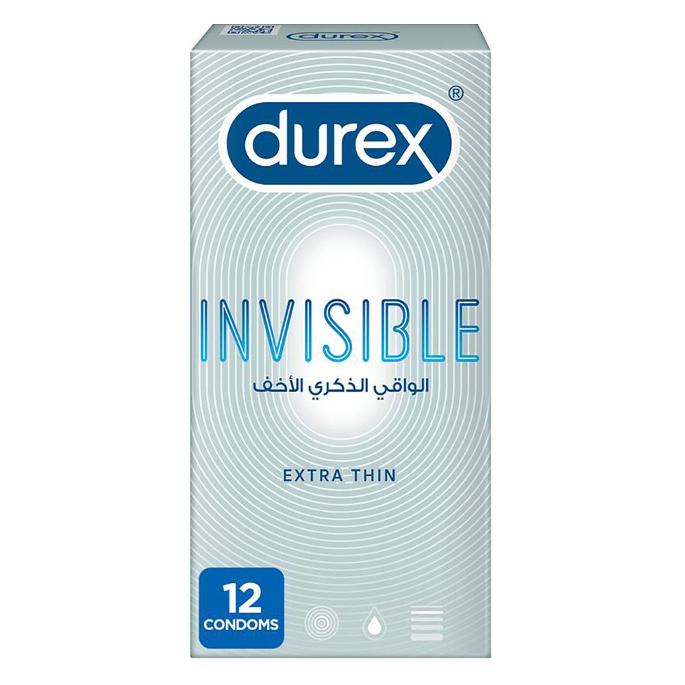 Durex Invisible Extra Sensitive Condoms 12-Pack 80% of100 (1)  R - wellkart
