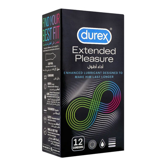 Durex Extended Pleasure Condoms (Pack of 12 Condoms) SkinStash