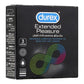 Durex Extended Pleasure Longer Lasting Condoms, 3-Pack - wellkart