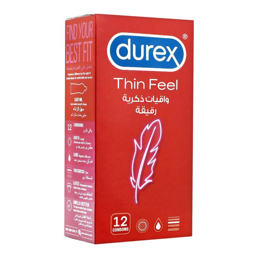 Durex Thin Feel Condoms, 12-Pack - wellkart