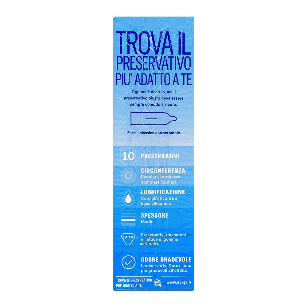 Durex Settebello Classico Condoms, 10-Pack - wellkart