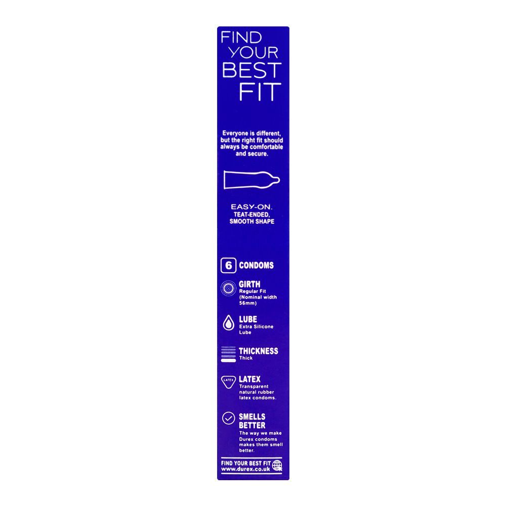 Durex Originals Extra Safe Regular Fit Condoms, 6-Pack - wellkart