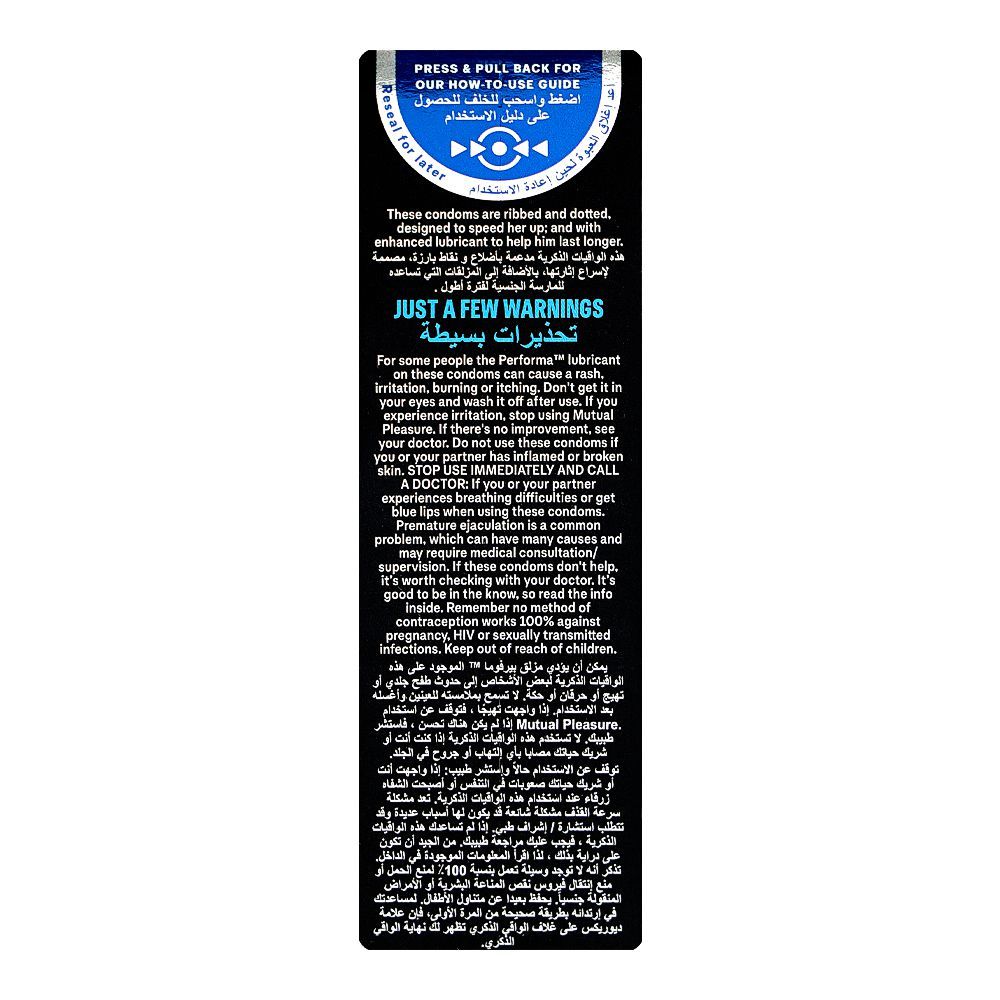 Durex Mutual Pleasure Condoms, 10-Pack wellkart