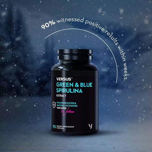 VERSUS Green & Blue Spirulina 70 Capsules SkinStash