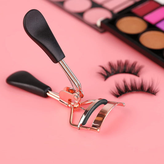 Facial Beauty - Portable Eyelash Curler With Silicone Pad - wellkart