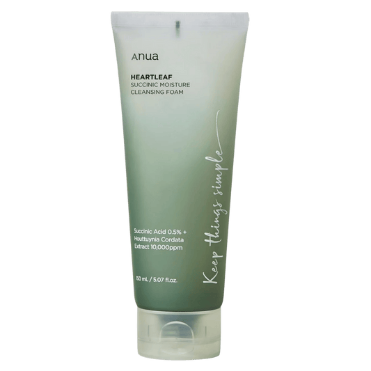 ANUA Heartleaf Succinic Moisture Cleansing Foam (150ml) SkinStash