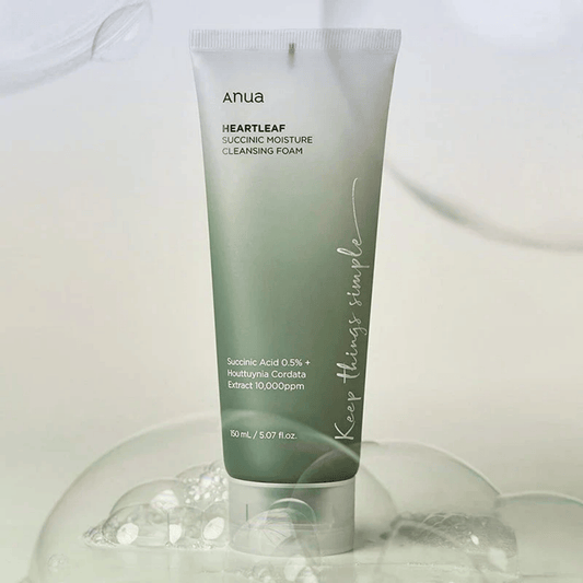 ANUA Heartleaf Succinic Moisture Cleansing Foam (150ml) SkinStash