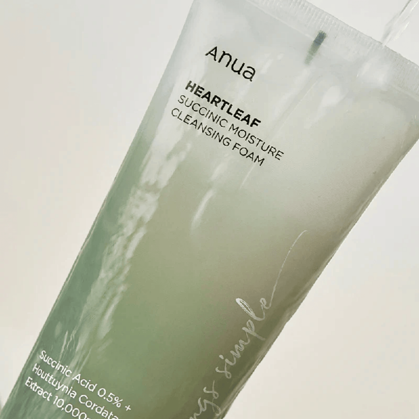 ANUA Heartleaf Succinic Moisture Cleansing Foam (150ml) SkinStash