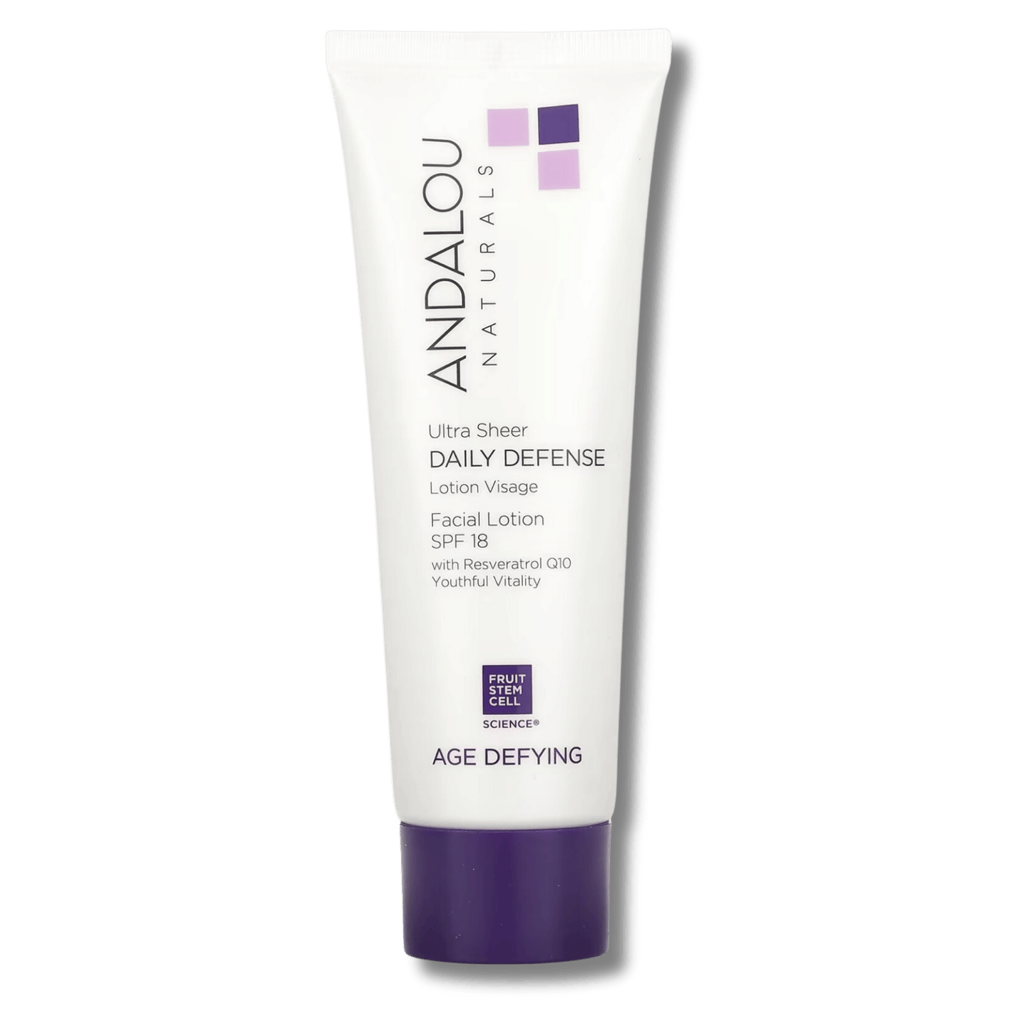 Andalou Naturals Ultra Sheer Daily Defense Facial Lotion SPF 18 (80ml) SkinStash