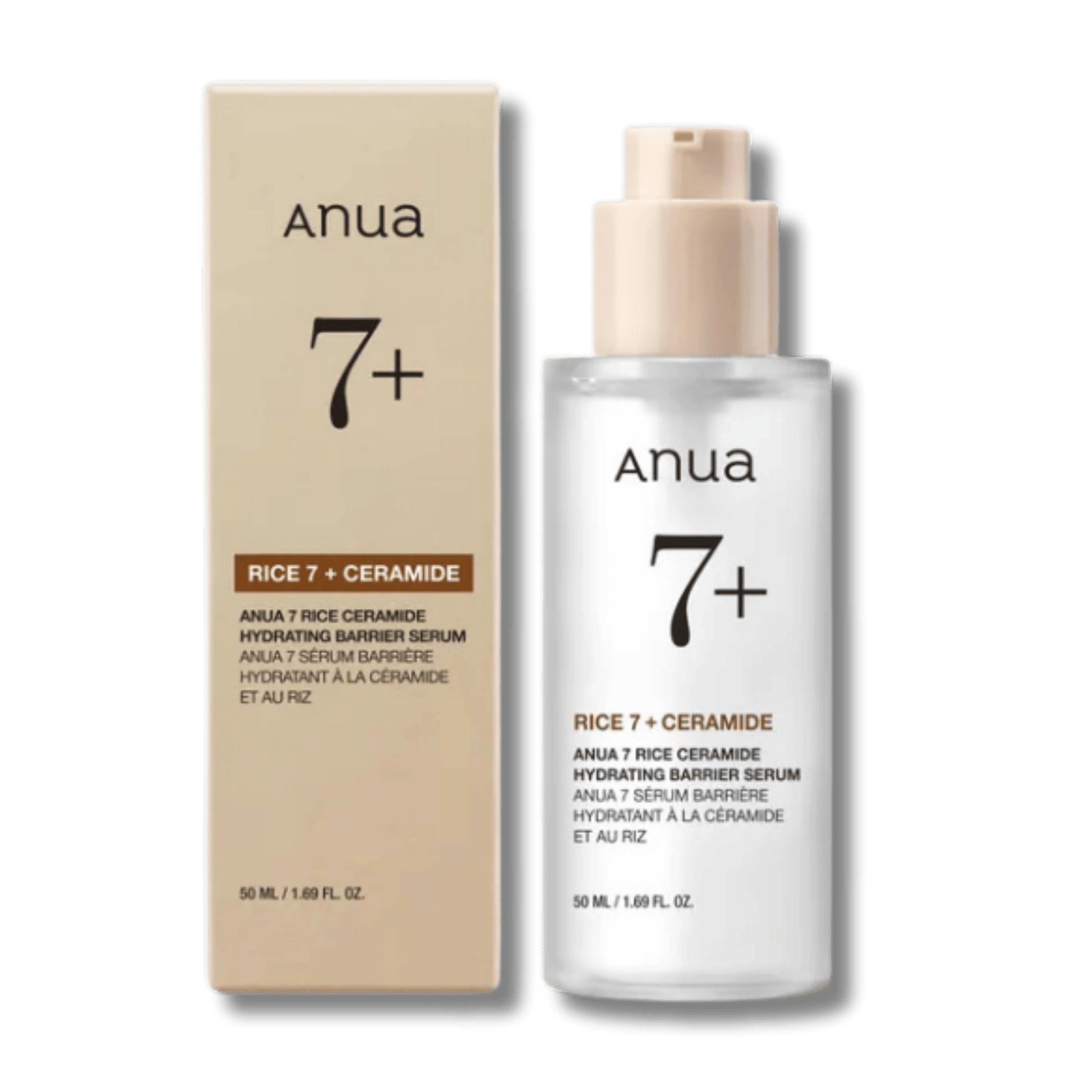 Anua 7+ Rice Ceramide Hydrating Barrier Serum (50ml) SkinStash