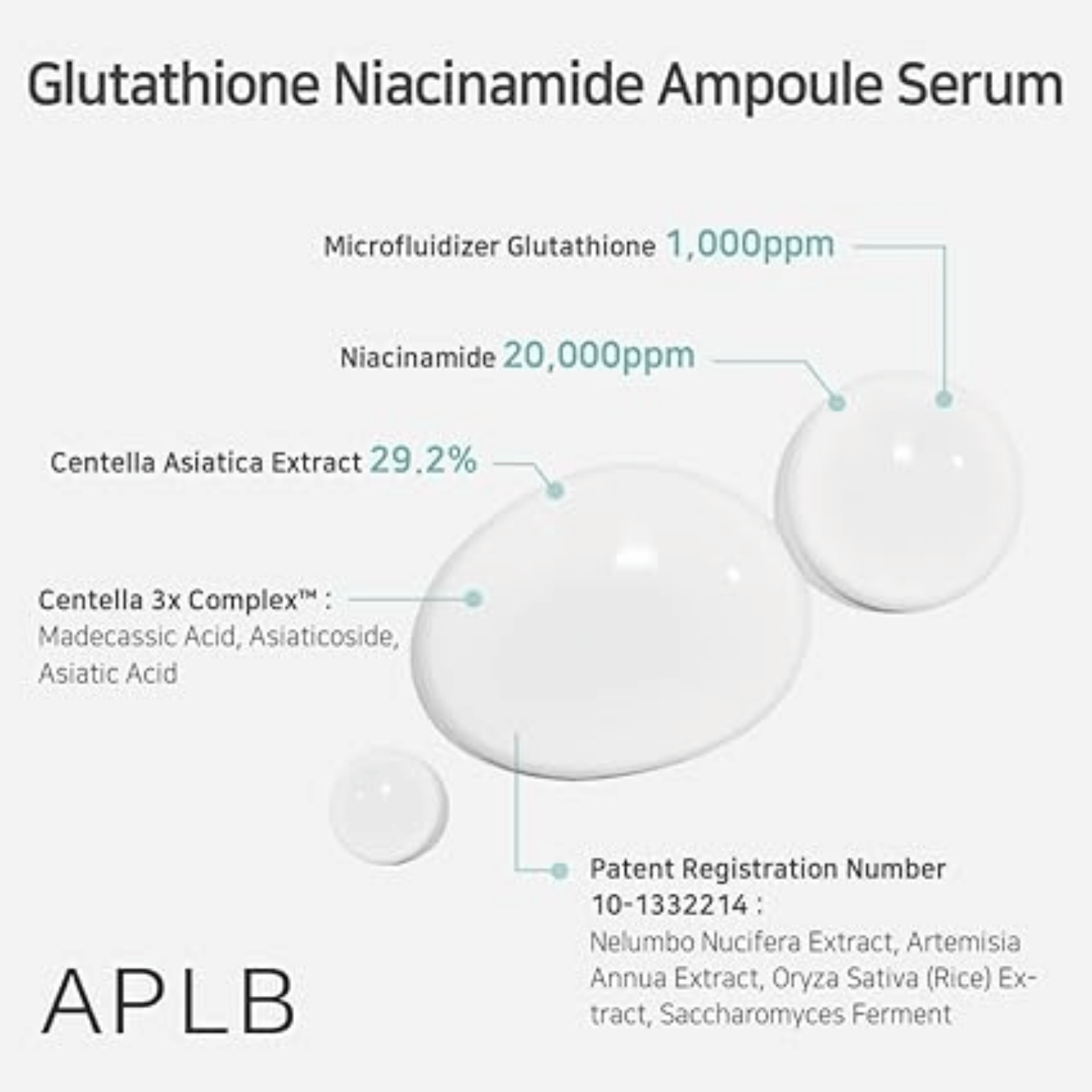 Aplb Glutathione Niacinamide Ampoule Serum (40ml) SkinStash