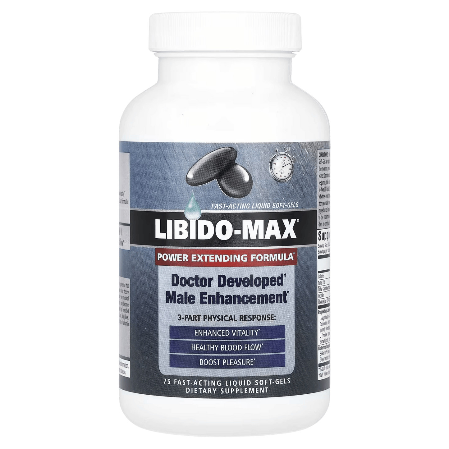 Libido Max Applied Nutrition 75 Fast Acting Liquid Soft Gels SkinStash