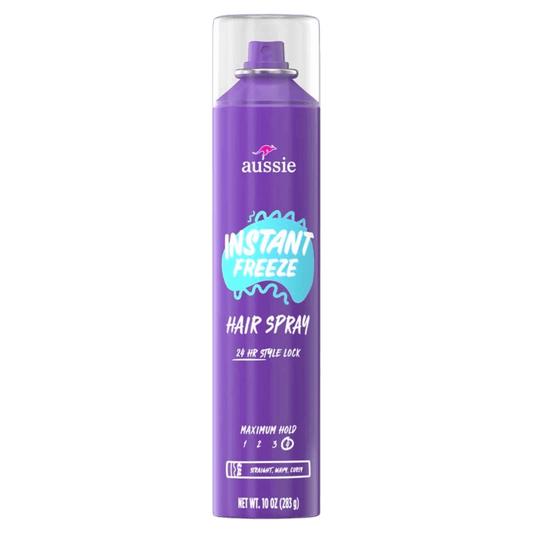 Aussie Instant Freeze Hair Spray for Curly Hair Straight Hair and Wavy Hair (283 g) SkinStash