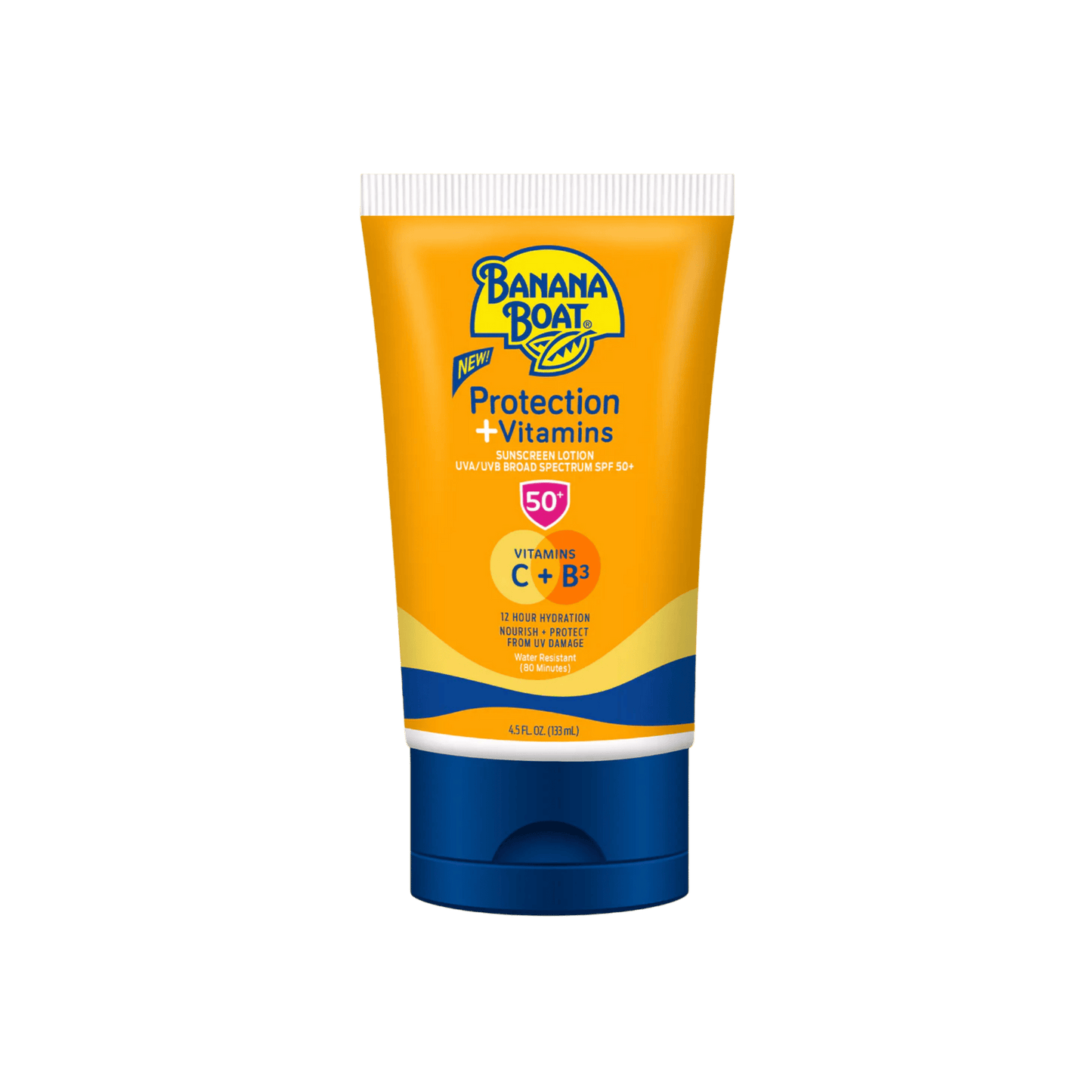 Banana Boat Protection + Vitamins Moisturizing Sunscreen Lotion - SPF 50 (133 ml) SkinStash