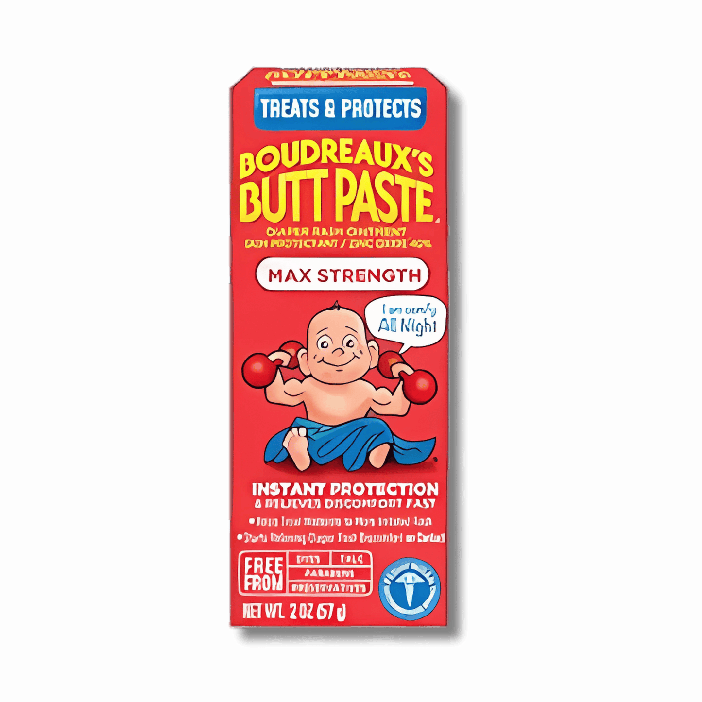 Boudreaux's Butt Paste Maximum Strength, Baby Diaper Rash Cream, (57g) SkinStash