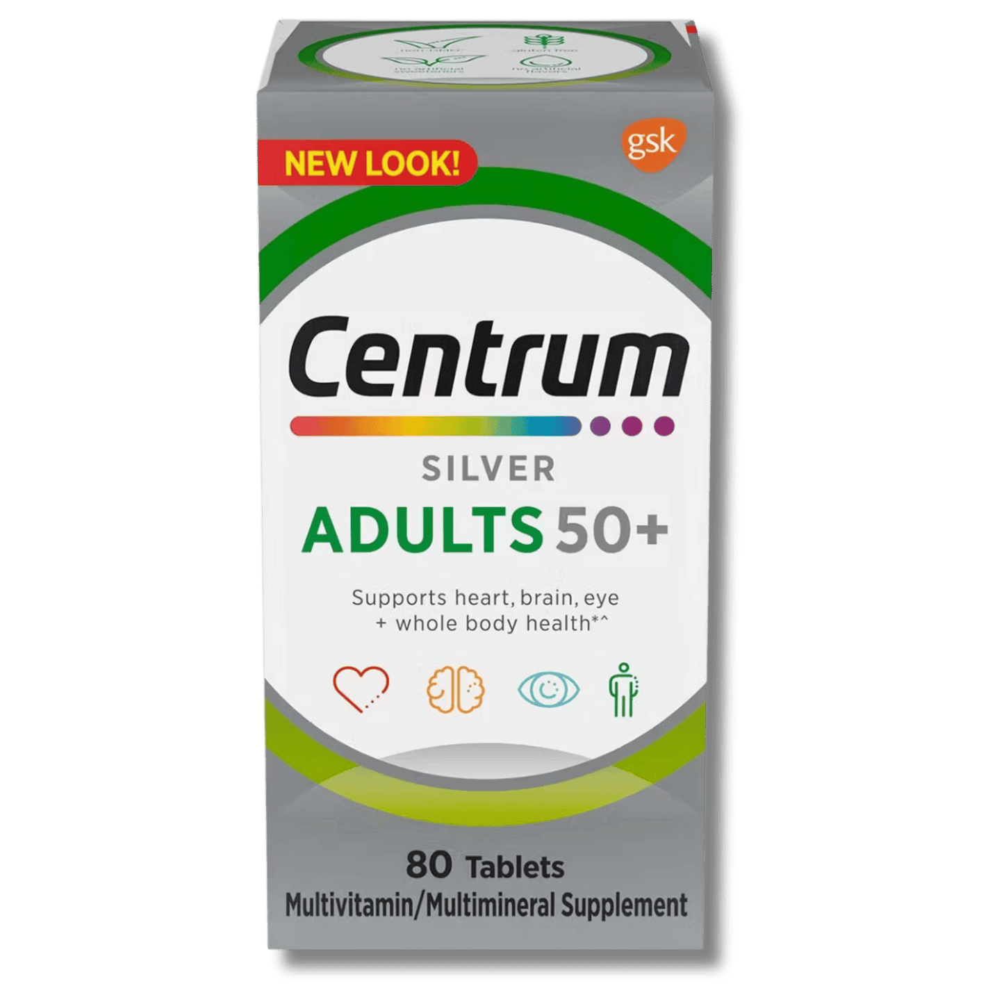 Centrum Silver Adults 50+ Multivitamins, 80Ct SkinStash