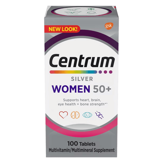Centrum Silver Women 50+ Multivitamin/Multimineral Supplement (100 Tablets) SkinStash