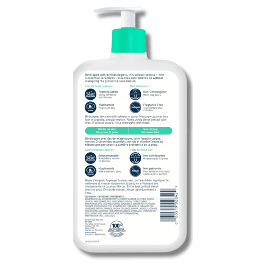 CeraVe Foaming Facial Cleanser For Normal To Oily Skin Canadian Variant SkinStash