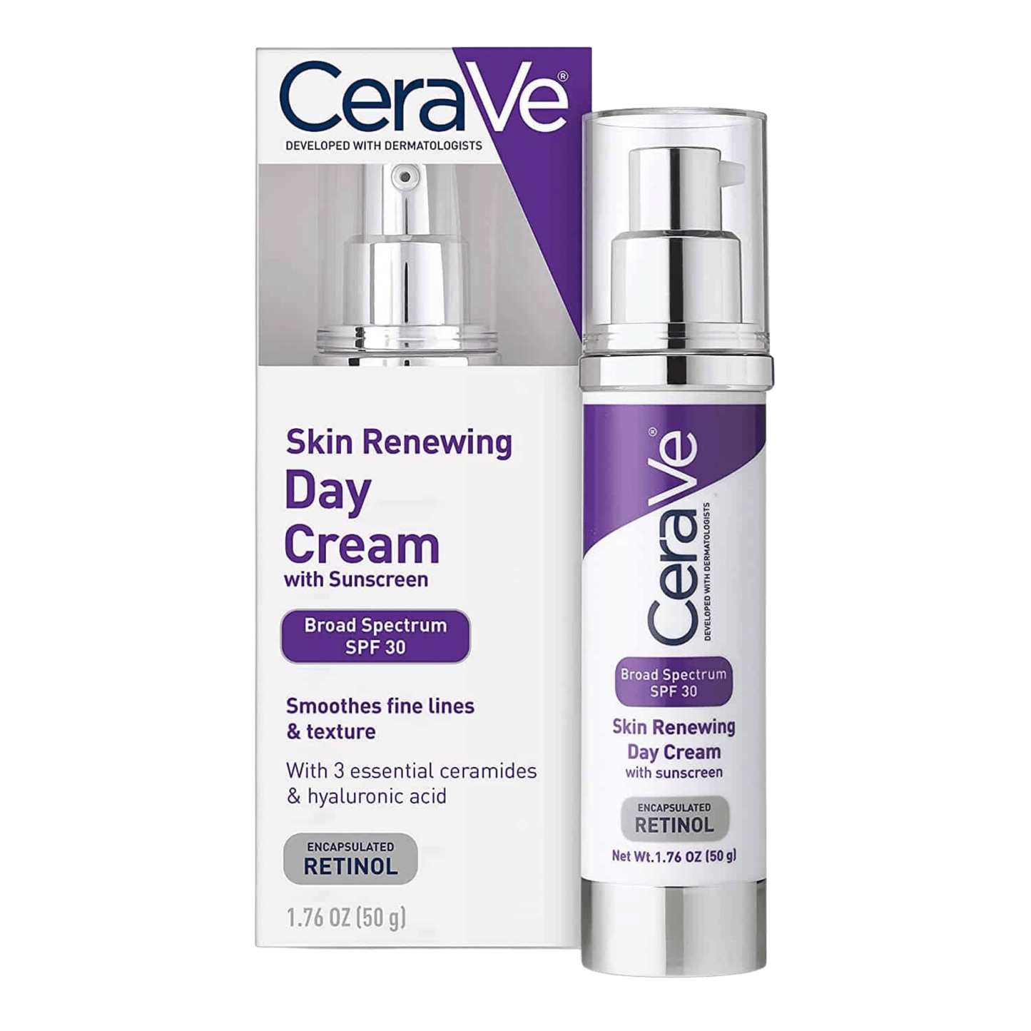 CeraVe Skin Renewing Day Cream SPF 30 (50 g) EXP: 08/2024 - wellkart