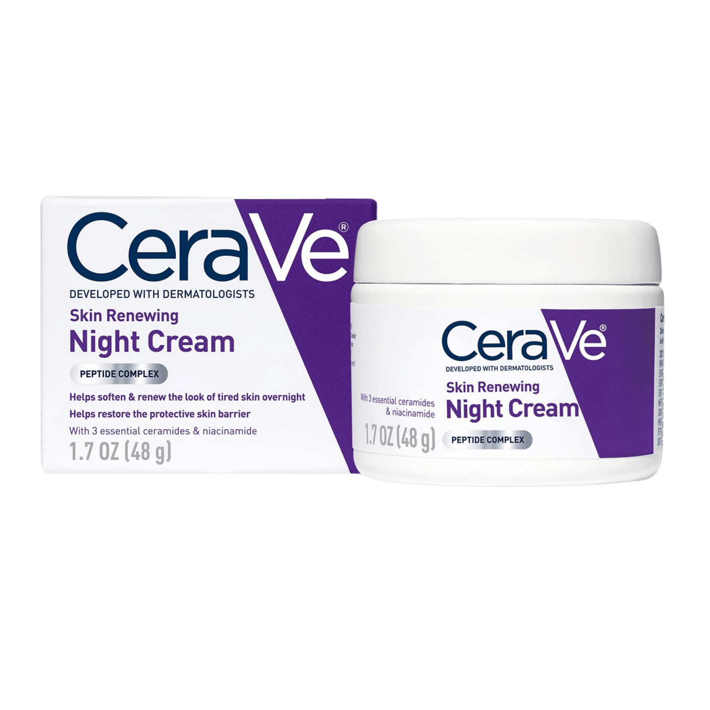 CeraVe Skin Renewing Night Cream (48 g) - wellkart