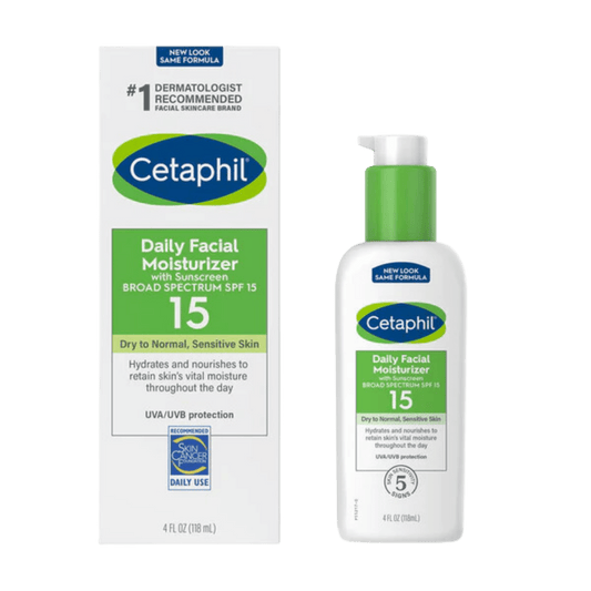 Cetaphil Daily Facial Moisturizer with Sunscreen SPF 15 (118 ml) SkinStash
