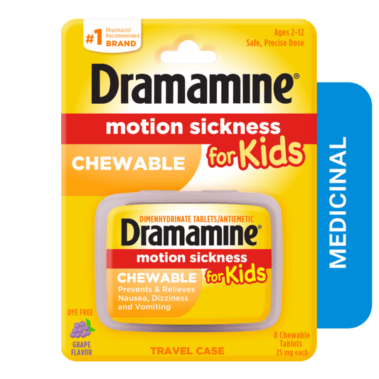 Dramamine Motion Sickness For Kids Chewable (25mg Each) SkinStash